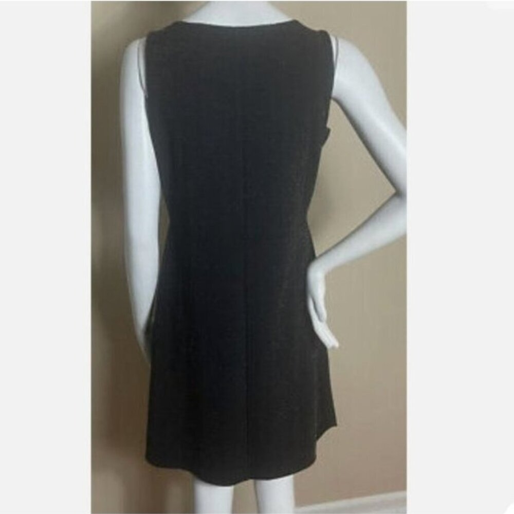 NWOT White House Black Market Asymmetrical Hem Stretch Shimmer Dress - Picture 2 of 9